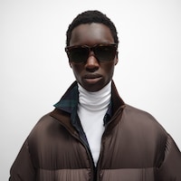 Black Frame 45 Sunglasses in Acetate - CARAMEL HAVANA -  - 2 | CELINE