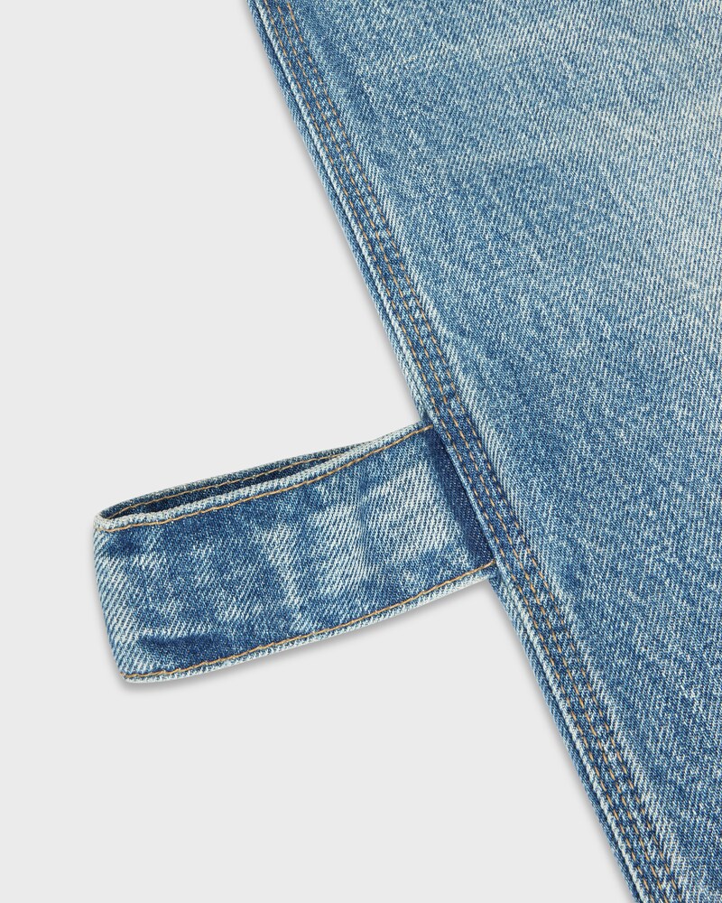 WIDE LEG JEANS 001 IN cotton denim - CLEAR WATERFALL -  - 1 | CELINE