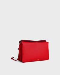 TRIO FLAP IN Smooth Lambskin - ULTRA RED - EVENING - 2 | CELINE
