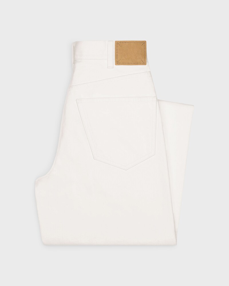 kitty jeans in optic white wash denim - OPTIC WHITE WASH -  - 1 | CELINE