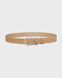 Ceinture Vivienne 25MM Veau Grainé façon Velours - MARRON SEPIA -  - 1 | CELINE