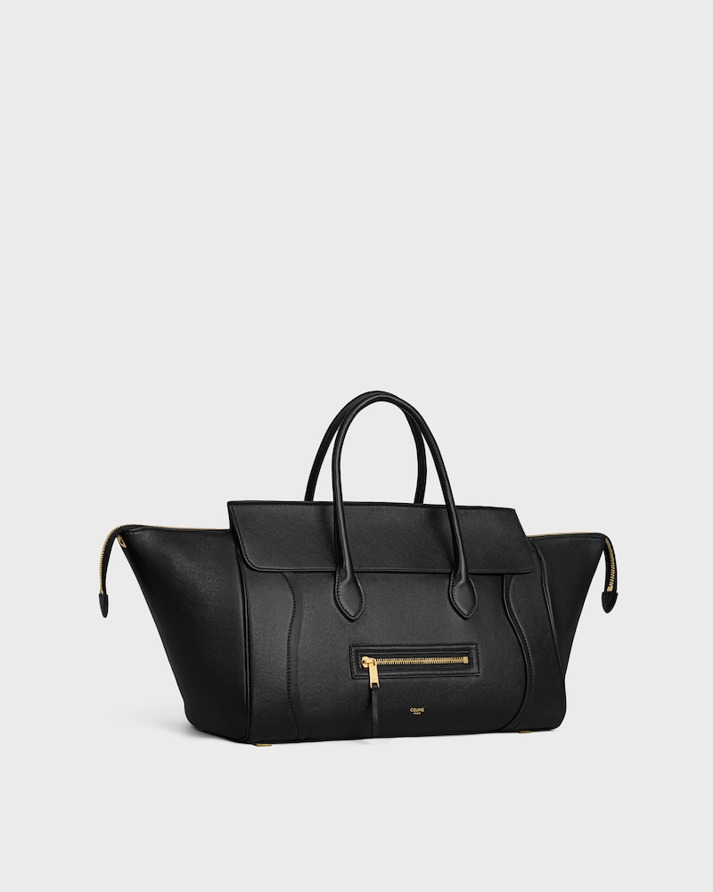 LUGGAGE IN SUPPLE SHINY LAMBSKIN - BLACK - LUGGAGE - 1 | CELINE