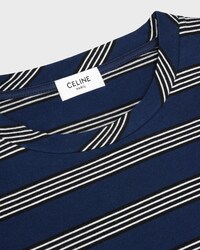 LONG-SLEEVED T-SHIRT IN STRIPED COTTON JERSEY - INK/BLACK/OFFWHITE -  - 2 | CELINE