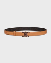 Reversible Strap 25MM IN Natural Calfskin and Triomphe Canvas -  -  - 1 | CELINE