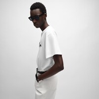 t-shirt IN cotton jersey - OPTIC WHITE/BLACK -  - 2 | CELINE