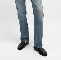 ADAM LOAFER WITH TRIOMPHE IN GOATSKIN - BLACK -  - 2 | CELINE