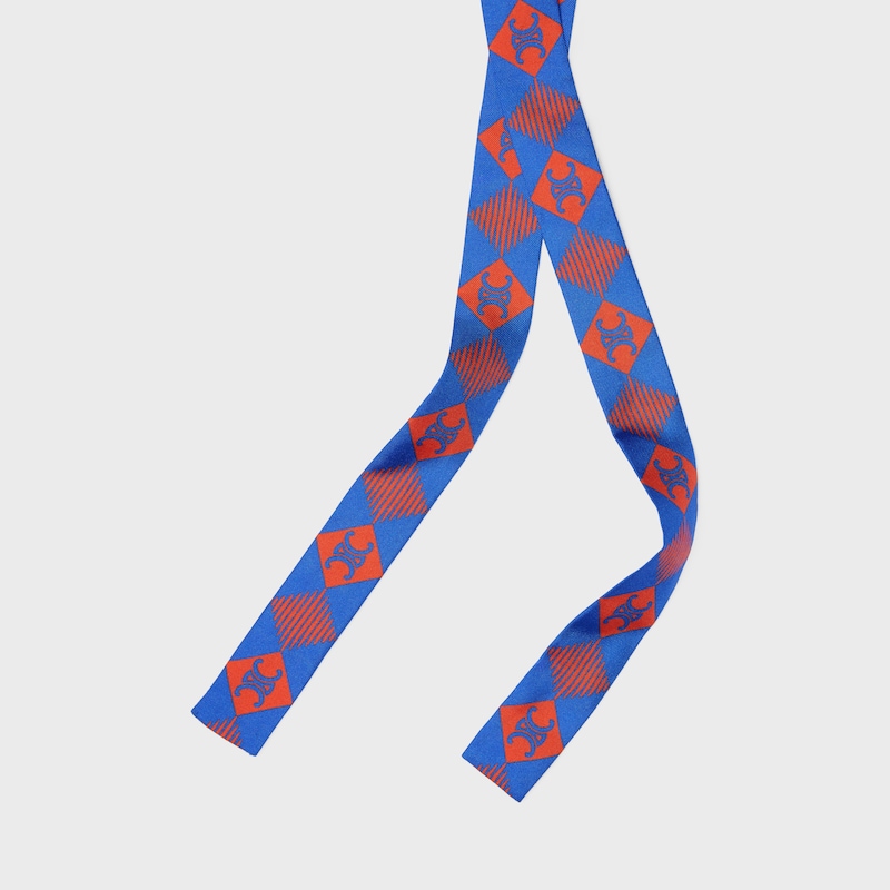 LAZO DE SARGA DE SEDA - AZUL / ROJO -  - 1 | CELINE