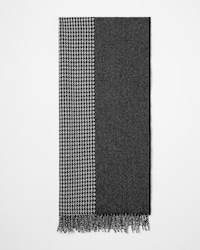 écharpe laine patchwork - BLACK/WHITE -  - 1 | CELINE