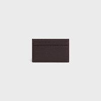 MEDIUM CARD HOLDER IN GRAINED CALFSKIN - ESPRESSO - CARD HOLDERS - 2 | CELINE