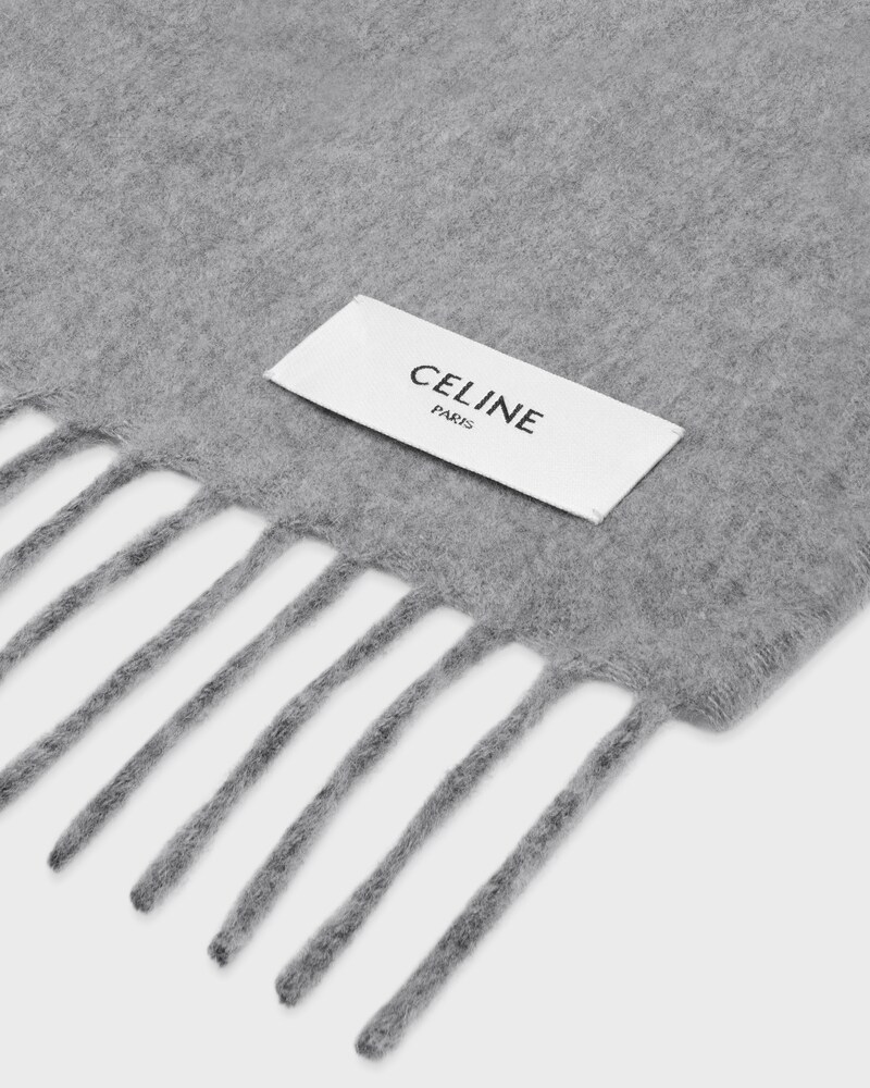 scarf IN cashmere - MEDIUM GREY -  - 1 | CELINE