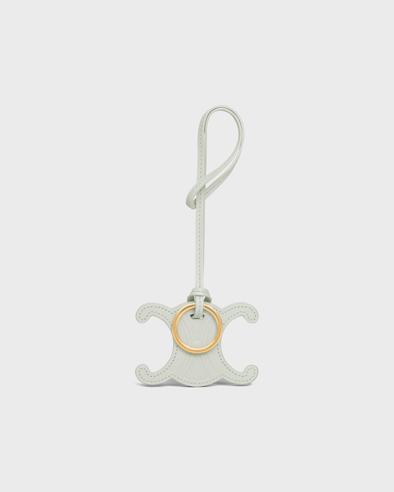 TRIOMPHE BAG CHARM IN SMOOTH CALFSKIN - JADE - CHARMS AND ACCESSORIES - 1 | CELINE