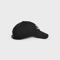Harry’s Bar richelieu cap IN light cotton twill - BLACK -  - 2 | CELINE