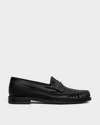 LOAFER LUCO in POLISHED BULL - BLACK / SILVER -  - 1 | CELINE