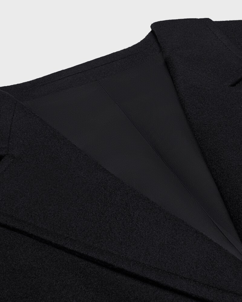 tailored jacket IN cashmere flannel - BLACK -  - 1 | CELINE
