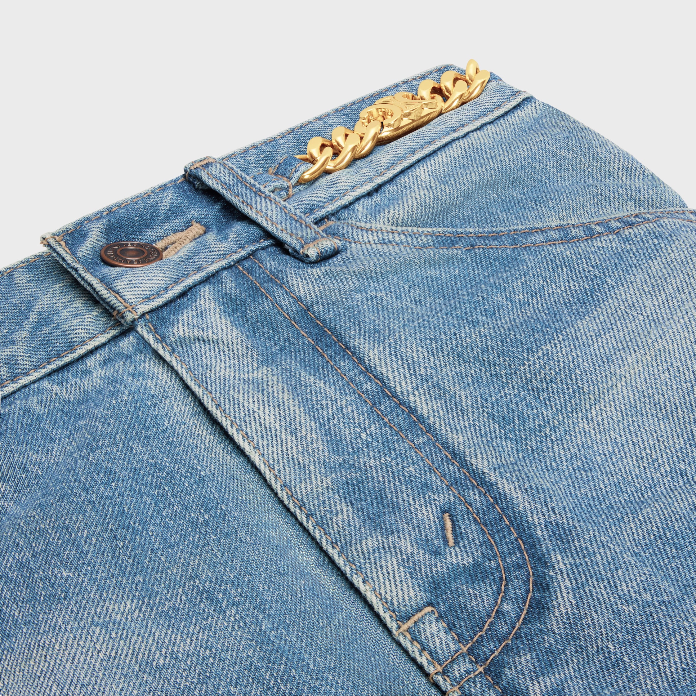 CELINE/セリーヌ　29inch Wash denim cart jeans KITTY JEANS IN PISMO WASH DENIM - PISMO WASH | CELINE