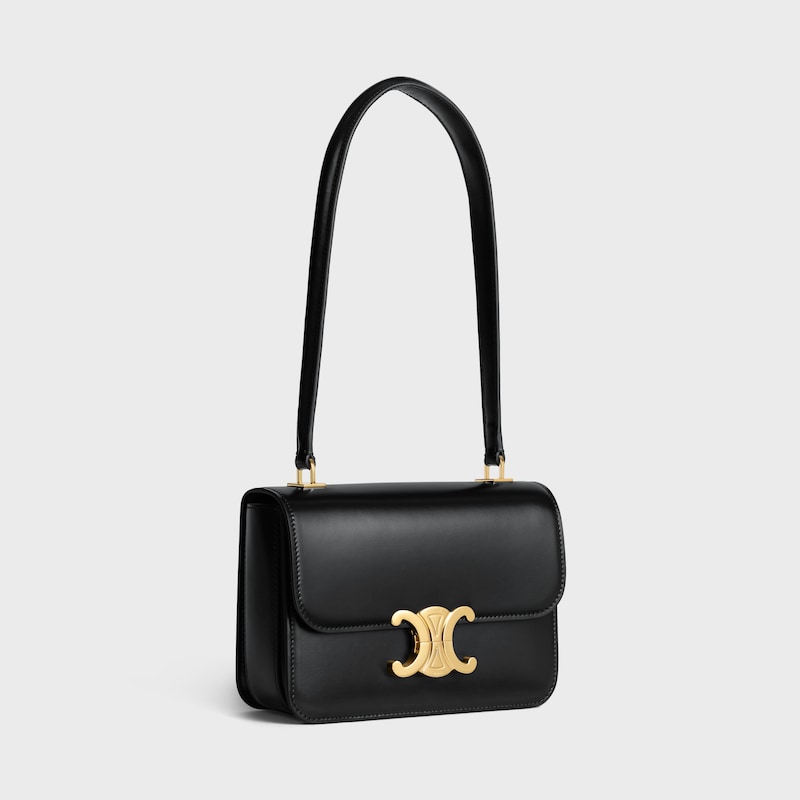 TEEN GARANCE bag IN shiny calfskin - BLACK | CELINE