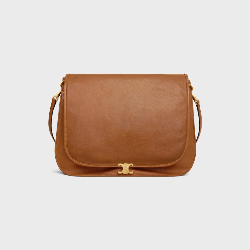 SOFT TRIOMPHE BESACE手袋 - 淺棕黃色 - HIVER CELINE - 冬季甄选 - 1 | CELINE