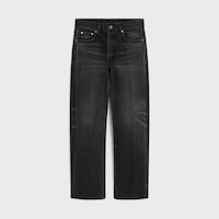 Boyfriend-Jeans 001 aus Baumwolldenim - NEW MAX BLACK WASH + PATCH DEB -  - 1 | CELINE