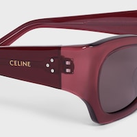 Graphic S333 sunglasses in Acetate - Crystal Red -  - 2 | CELINE