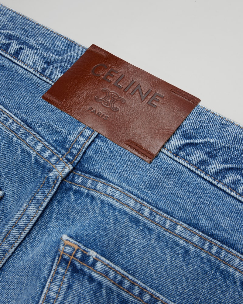 jeans boyfriend 001 denim  - VIVIENNE GLASS + PATCH BROWN D -  - 1 | CELINE