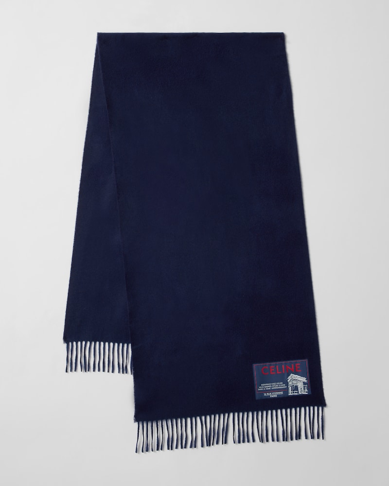 ÉCHARPE EN  LAINE ET CACHEMIRE - Marine -  - 1 | CELINE