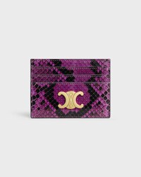 PORTE-CARTES TRIOMPHE PYTHON - MAGENTA - NOUVEAUTÉS - 1 | CELINE