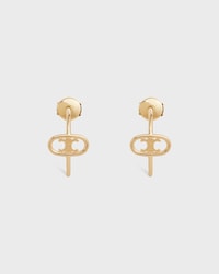 Maillon Triomphe Hoops in Yellow Gold - YELLOW GOLD - ESSENTIAL GIFTS - 1 | CELINE