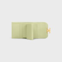 Small Flap Wallet TRIOMPHE IN Shiny calfskin - SOFT LIME - NEW - 2 | CELINE