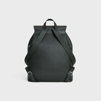 MOCHILA FOLCO GRANDE DE PIEL DE BECERRO CON TEXTURA GRANULADA - VERDE NOCHE - BOLSOS DE VIAJE - 2 | CELINE