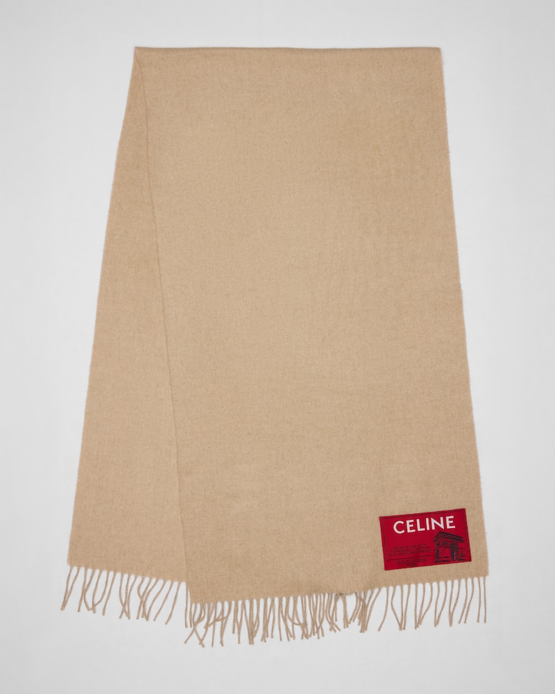 scarf IN cashmere wool - NATUREL -  - 1 | CELINE