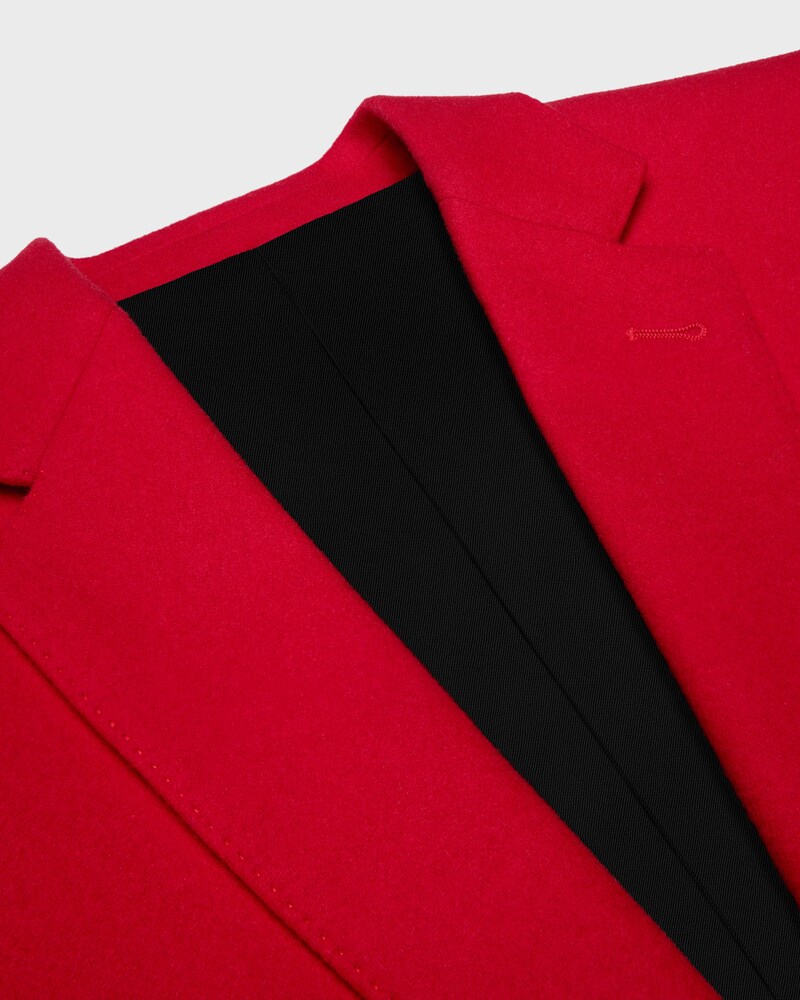 veste classique flanelle - ROUGE -  - 1 | CELINE
