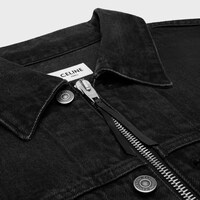 เสื้อทรักเกอร์แจ็กเก็ต เดนิมคอตตอน - ฟอกสีแม็กซ์แบล็ค -  - 2 | CELINE