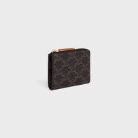 フラット ジップウォレット トリオンフ スタンプ / トリオンフキャンバス＆カーフスキン - タン - 新作 - 2 | CELINE