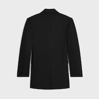COLONNE TUX JACKET IN wool and mohair gabardine - BLACK -  - 2 | CELINE