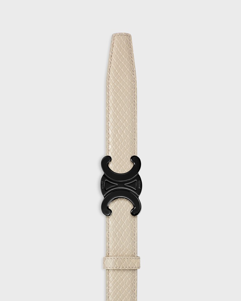 Reversible Strap 25 IN TAURILLON LEATHER & PYTHON EMBOSSED CALFSKIN -  -  - 1 | CELINE