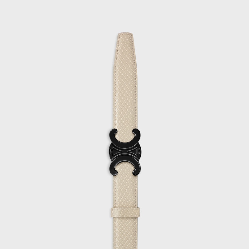Reversible Strap 25MM IN TAURILLON LEATHER & PYTHON EMBOSSED CALFSKIN -  -  - 1 | CELINE