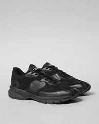 RUNNER SNEAKER IN CALFSKIN, SUEDE CALFSKIN AND MESH - BLACK -  - 2 | CELINE