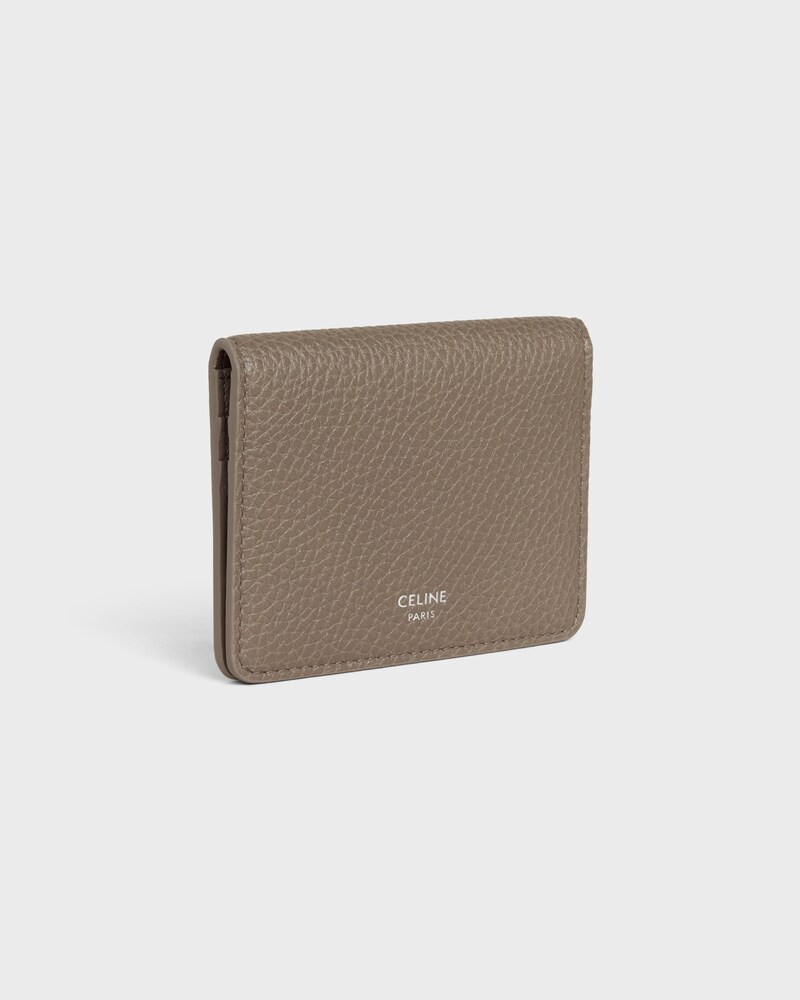 BI-FOLD CARD HOLDER IN Grained Calfskin - SOURIS - CARD HOLDERS - 1 | CELINE