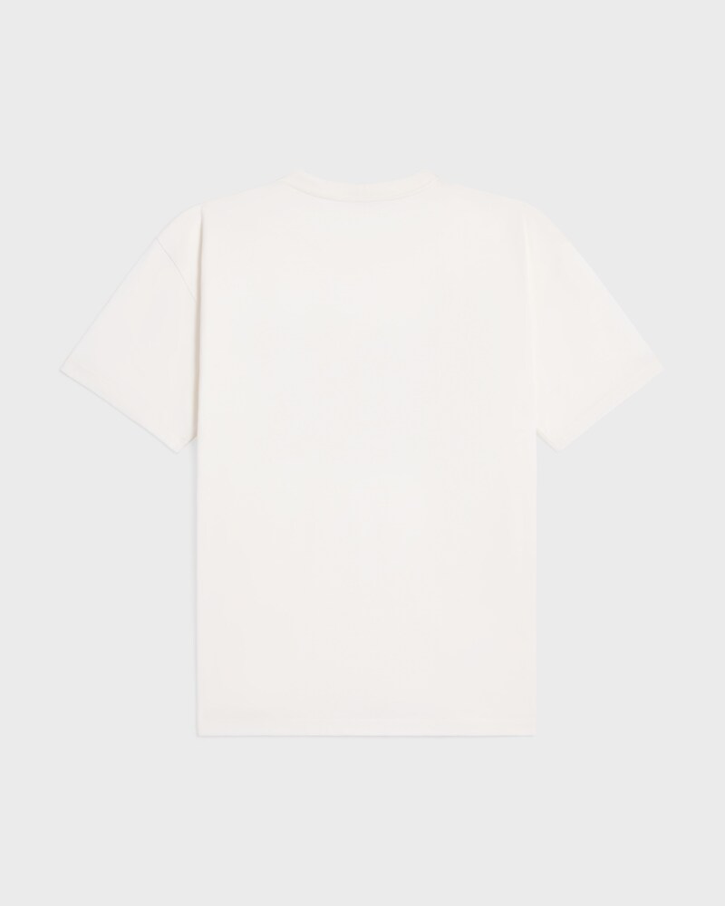 t-shirt loose JERSEY COTON - BLANC/NOIR -  - 1 | CELINE