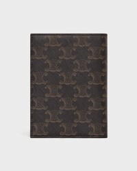 PASSPORT COVER IN TRIOMPHE CANVAS - BLACK / TAN - POUCHES - 2 | CELINE