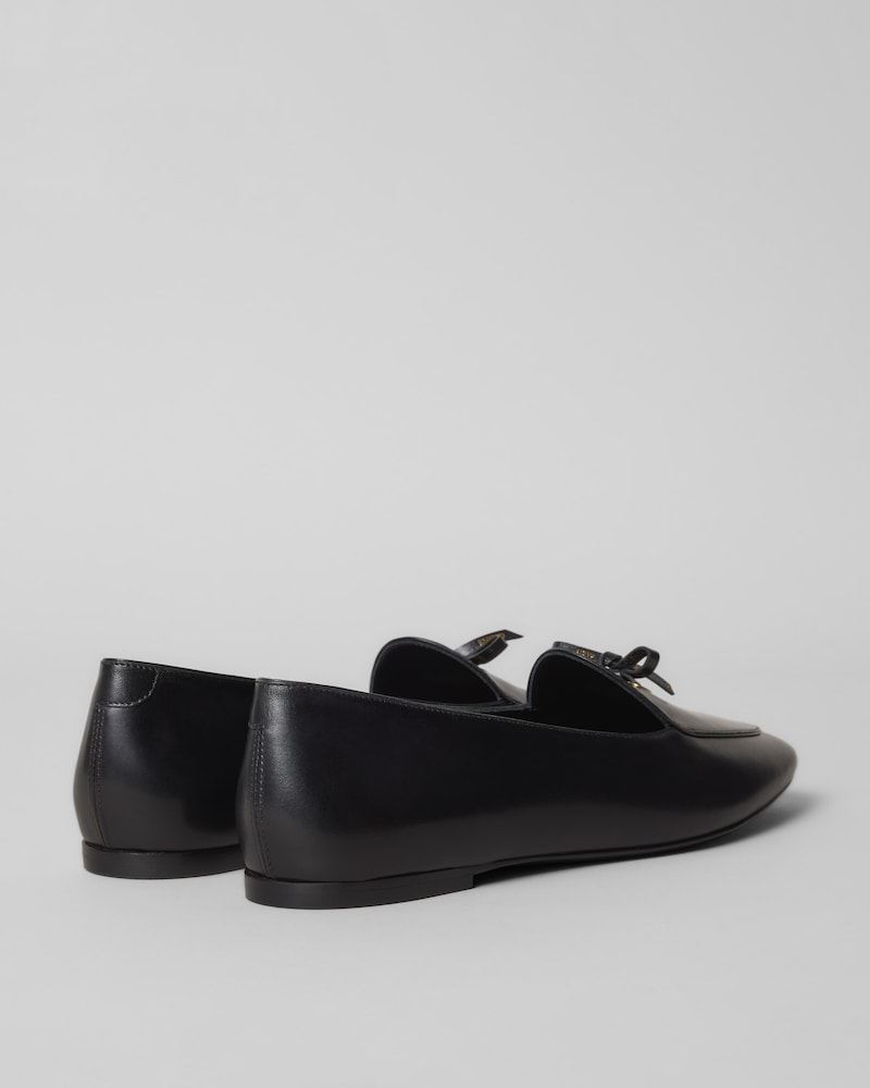 SLIPPER AURA BOW EN CUIR - Noir -  - 1 | CELINE