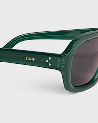 Black Frame 62 sunglasses in Acetate - PINE GREEN -  - 2 | CELINE