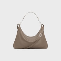 Large Romy IN SUPPLE GRAINED CALFSKIN - SOURIS - CROSS-BODY BAGS - 2 | CELINE