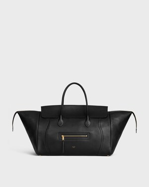 LUGGAGE IN SUPPLE SHINY LAMBSKIN - BLACK - CROSS-BODY BAGS - 1 | CELINE