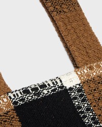top en tartán de jacquard de mohair - BLANCO / NEGRO / CÁMEL -  - 2 | CELINE