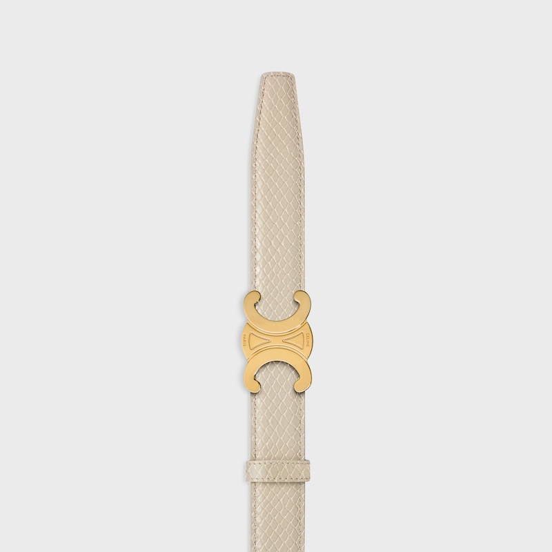 lanière de ceinture réversible 25MM Cuir de Taurillon et Veau façon python -  -  - 1 | CELINE