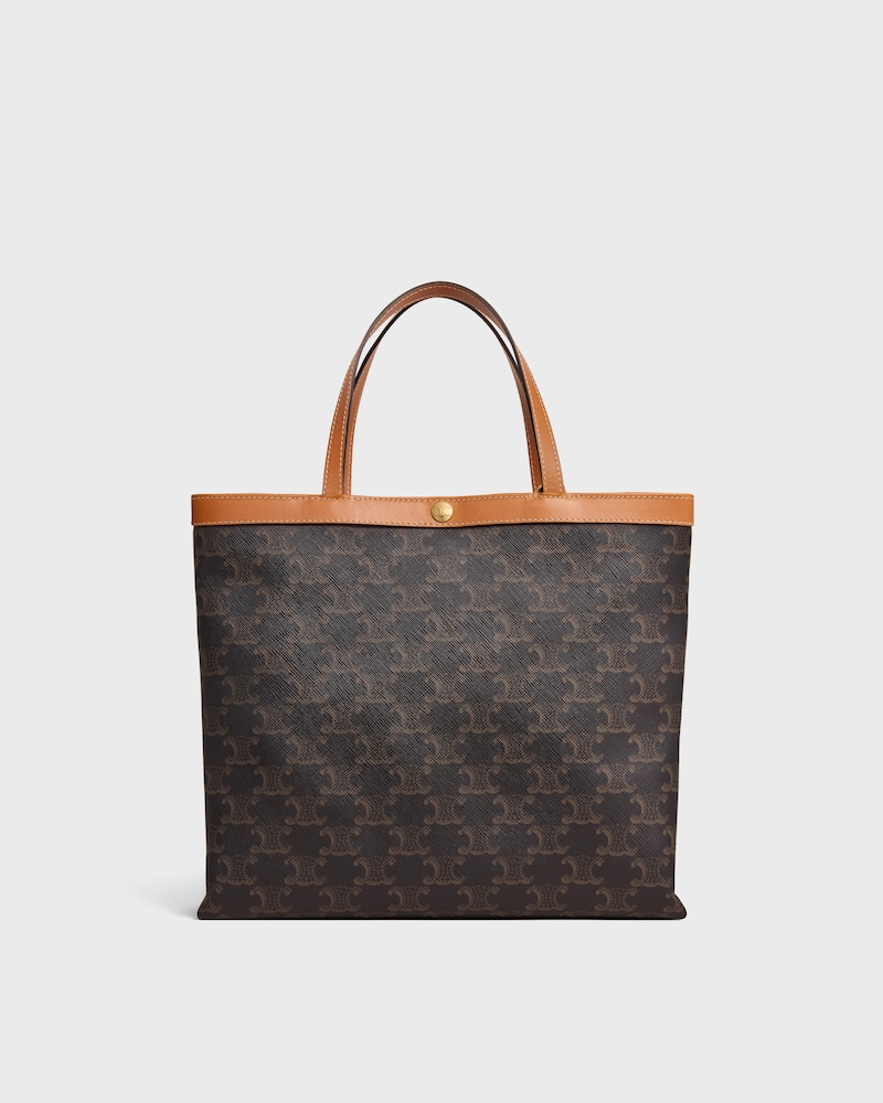 BOLSO CABAS CUADRADO PEQUE&Ntilde;O DE LONA TRIOMPHE - MIEL - ALL BAGS - 1 | CELINE