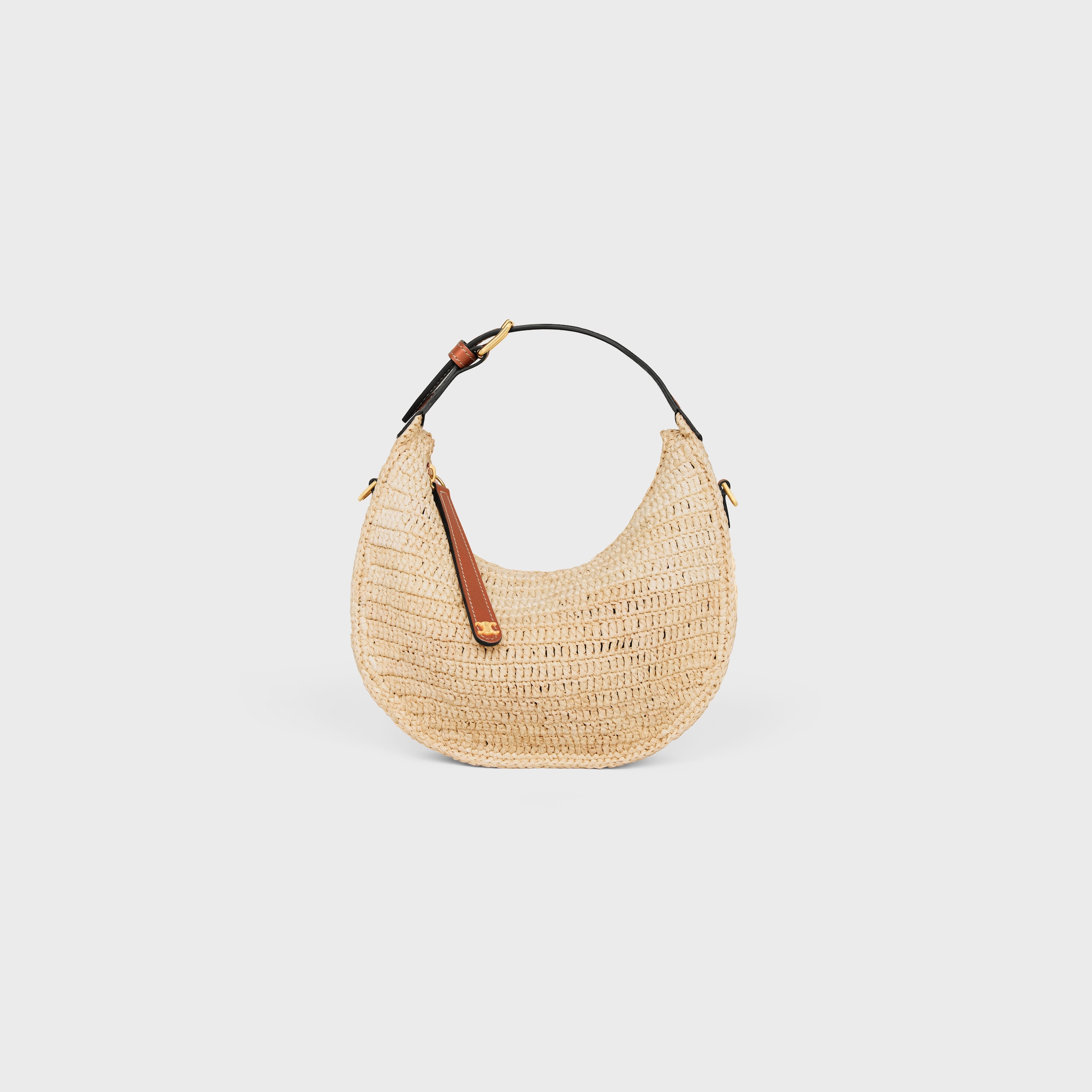 Teen Celine Lulu IN RAFFIA AND NATURAL CALFSKIN - NATURAL / TAN