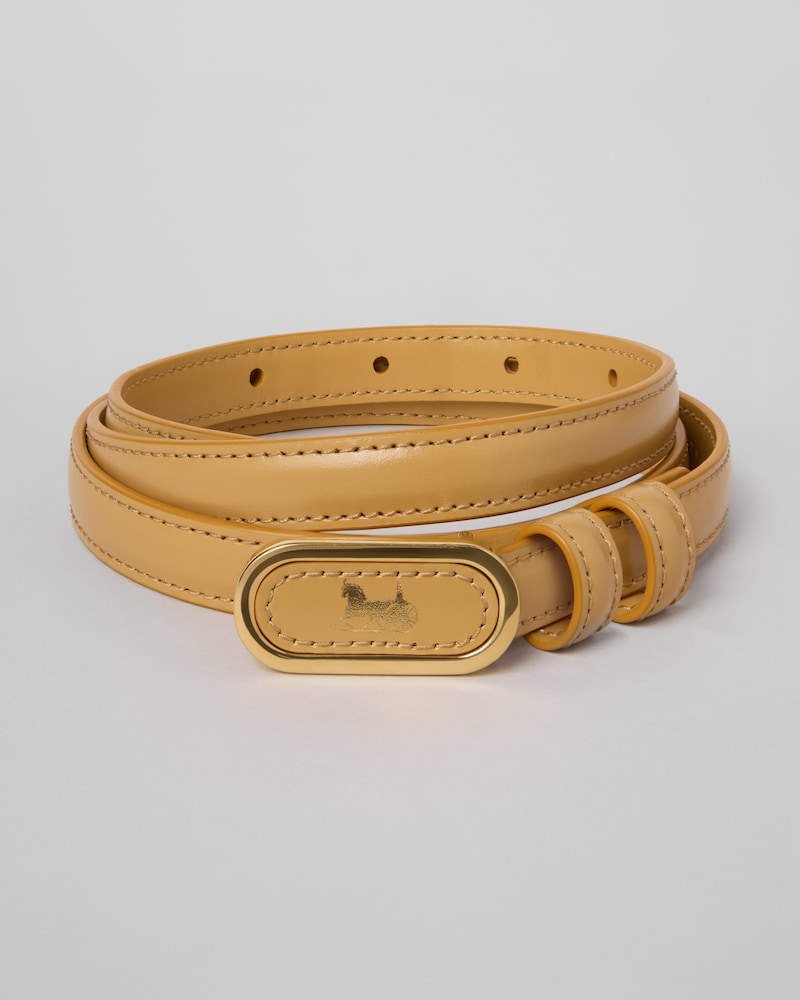 GÜRTEL CELINE SULKY 13 MM aus Taurillonleder - KAMELBEIGE -  - 1 | CELINE