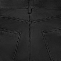 Boyfriend-Jeans 002 AUS weichem Lammleder - SCHWARZ -  - 2 | CELINE